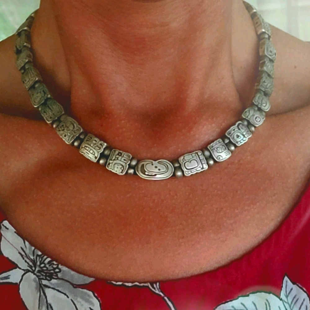 Vintage Handcrafted Mexican Charm Necklace